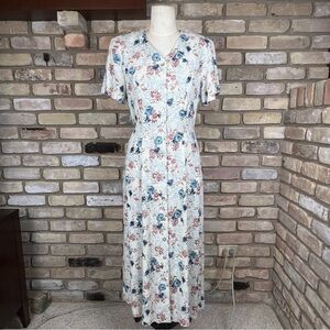 VINTAGE LINDSEY SCOTT floral cottagecore western dress | 8P